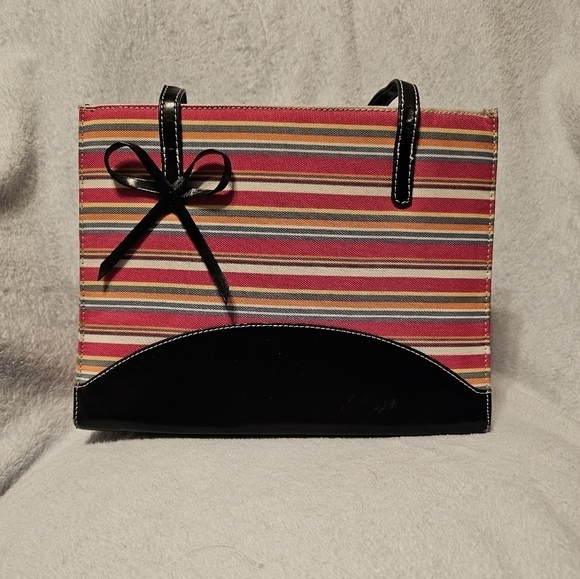 Handbags - Beautiful Pink Striped Tote Bag